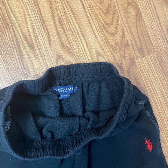 U.S. Polo Assn. Black Joggers with Red Logo - Picture 2 of 2